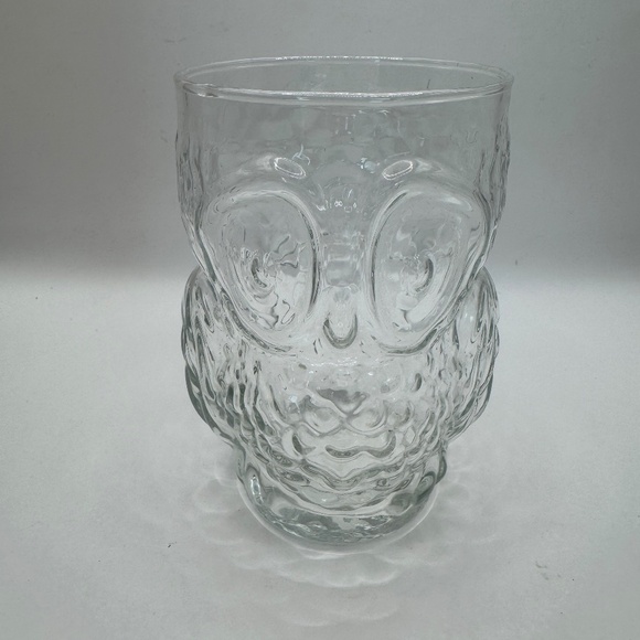 Vintage Libby Owl glass tumbler. Pressed glass in the shape of an owl. EUC - Picture 1 of 5
